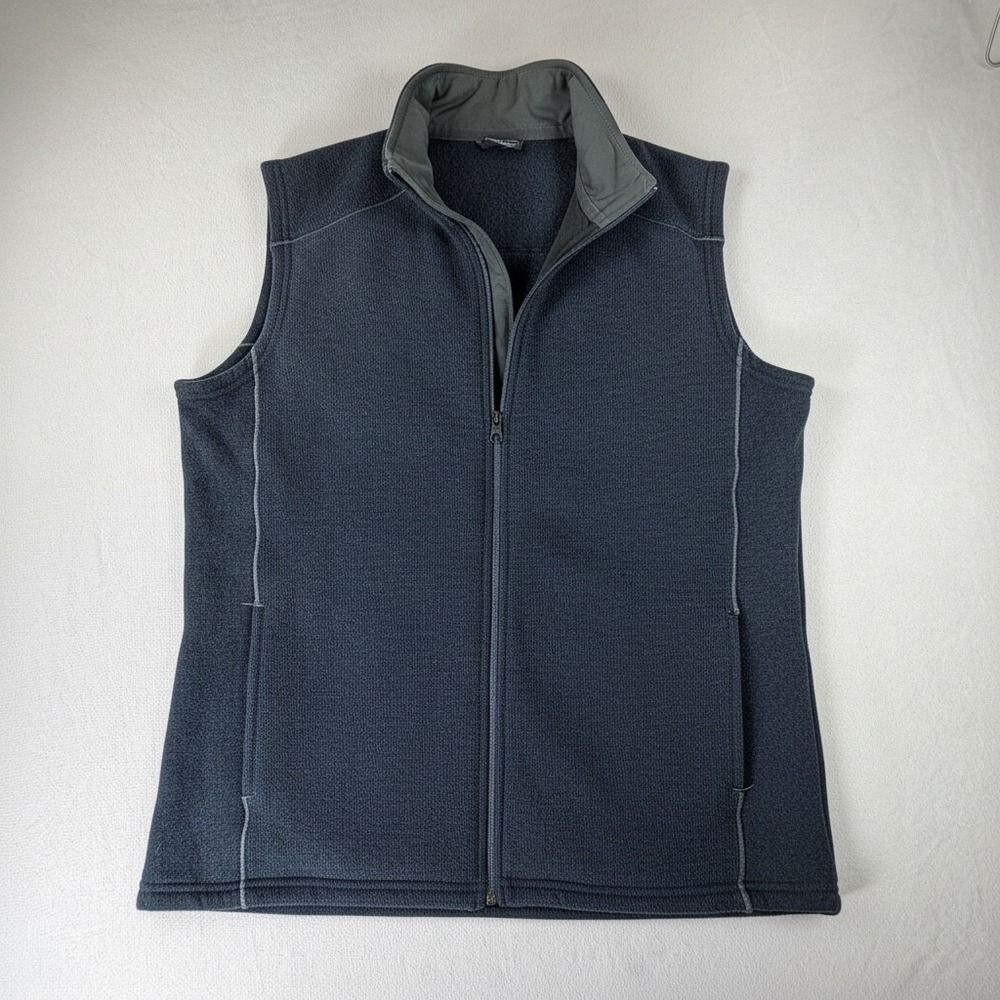 Kuhl Mens Fleece Vest XXL Gray Full Zip Outdoor Hiking Sleeveless Jacket